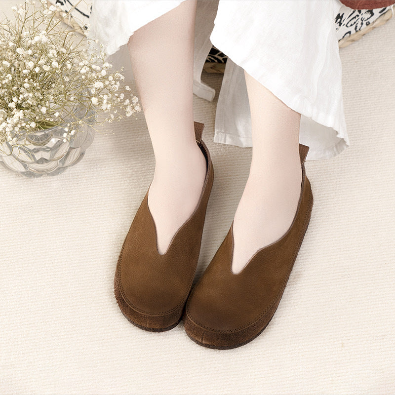 Women's Flat Shoes | Brown Flat Shoes | Thebesttailor