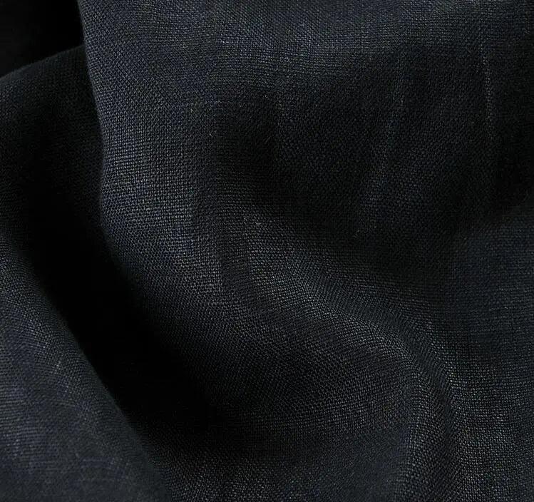 Bohemian Black Linen Harem Pants for Women-Women's pants-Thebesttailor-Thebesttailor