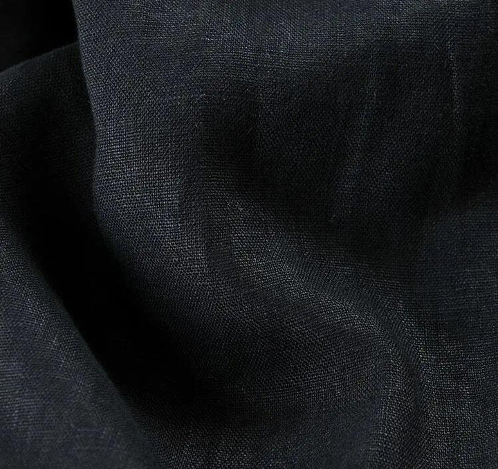 Bohemian Black Linen Harem Pants for Women-Women's pants-Thebesttailor-Thebesttailor