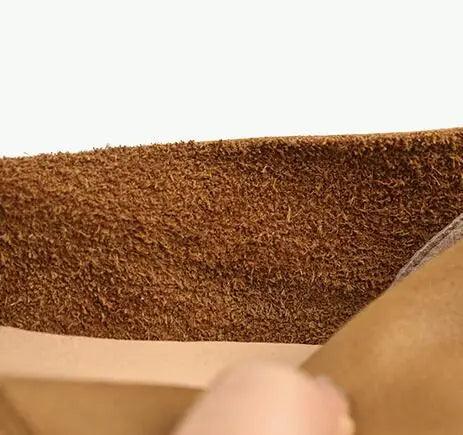 Khaki Leather Flats: Versatile and Chic Footwear for Women-FLAT SHOES-Thebesttailor-Thebesttailor