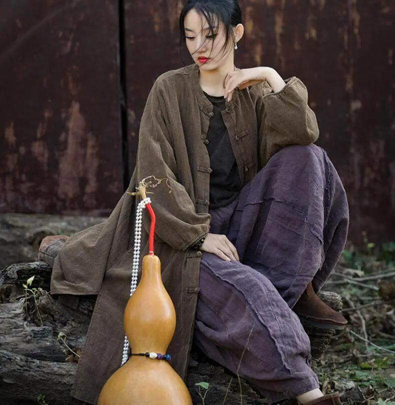 Vintage Linen Shirt for Women's Spring Style and Comfort by Thebesttailor