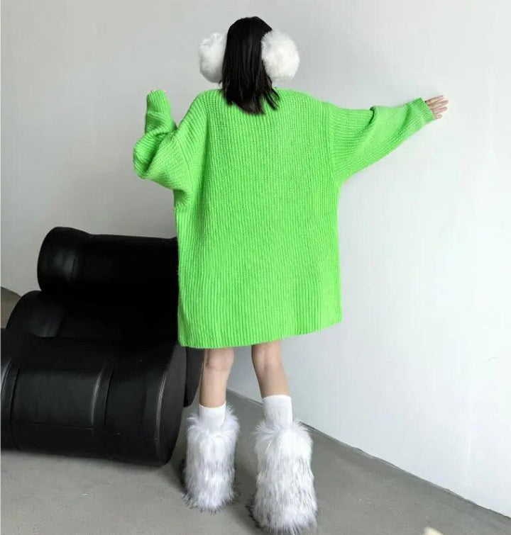 Stylish Women's Turtleneck Sweater with Fruit Pattern-KNITTED SWEATERS-Thebesttailor-Thebesttailor