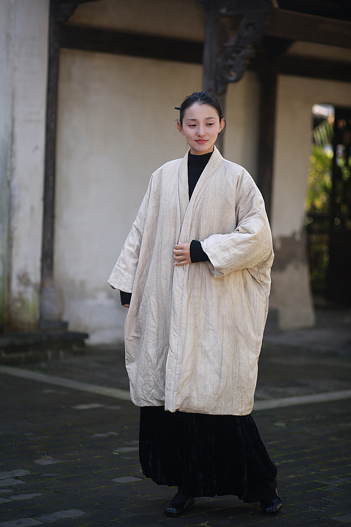 Women's linen-filled winter warm coat