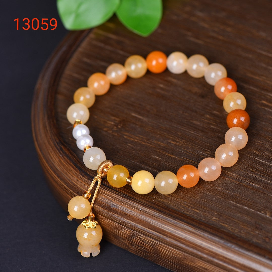 Authentic Chicken Oil Yellow Jade Bracelet