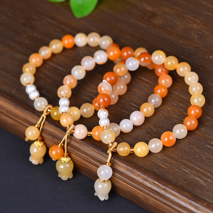 Authentic Chicken Oil Yellow Jade Bracelet