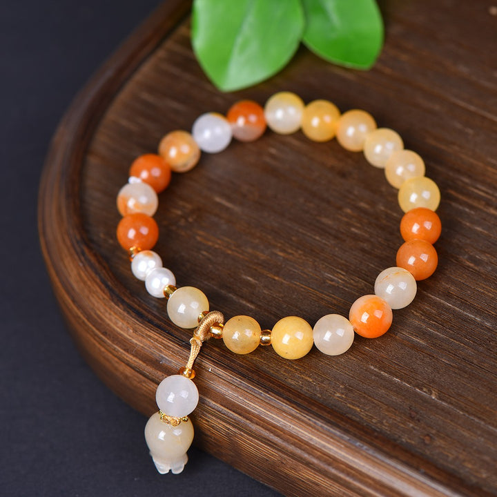 Authentic Chicken Oil Yellow Jade Bracelet