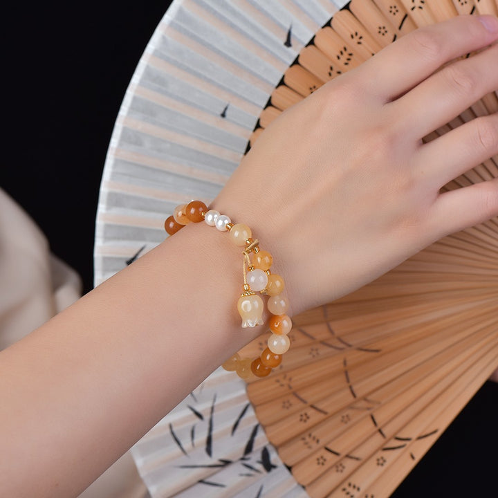 Authentic Chicken Oil Yellow Jade Bracelet