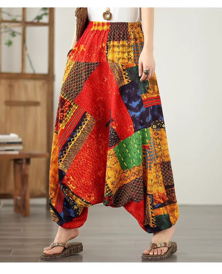 Bohemian Loose Fit Summer Harem Pants for Women - Comfy Yoga Trousers