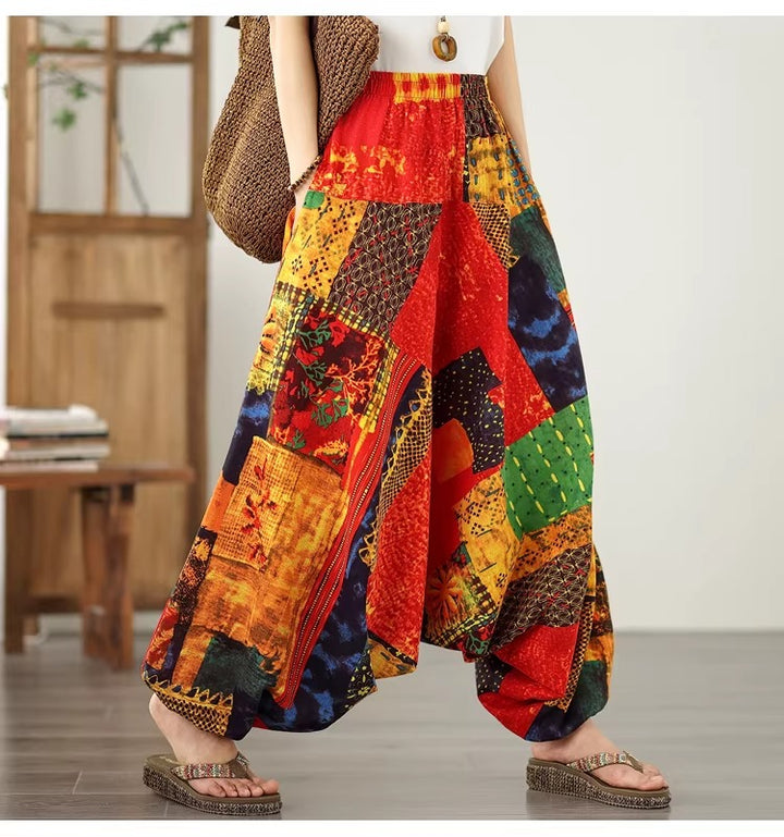 Bohemian Loose Fit Summer Harem Pants for Women - Comfy Yoga Trousers