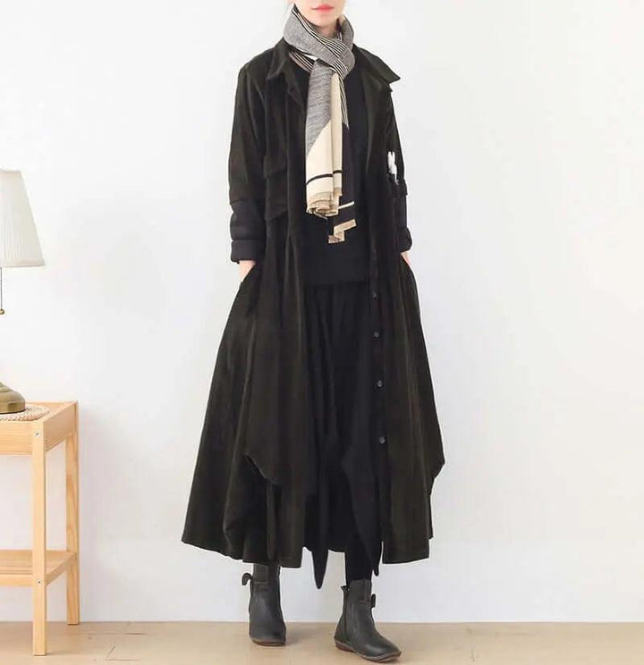 Women's Long Cotton Windbreaker for Winter Stylish Comfort-Women's coat-Thebesttailor-Thebesttailor