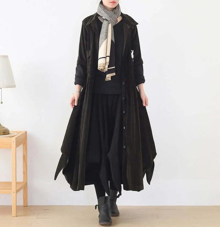 Women's Long Cotton Windbreaker for Winter Stylish Comfort-Women's coat-Thebesttailor-Thebesttailor
