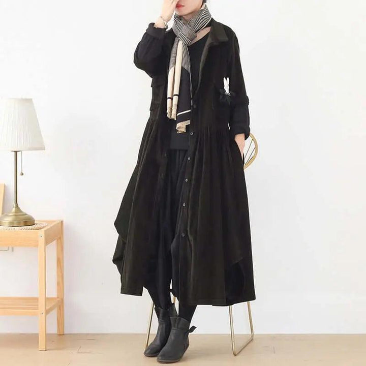Women's Long Cotton Windbreaker for Winter Stylish Comfort-Women's coat-Thebesttailor-Thebesttailor