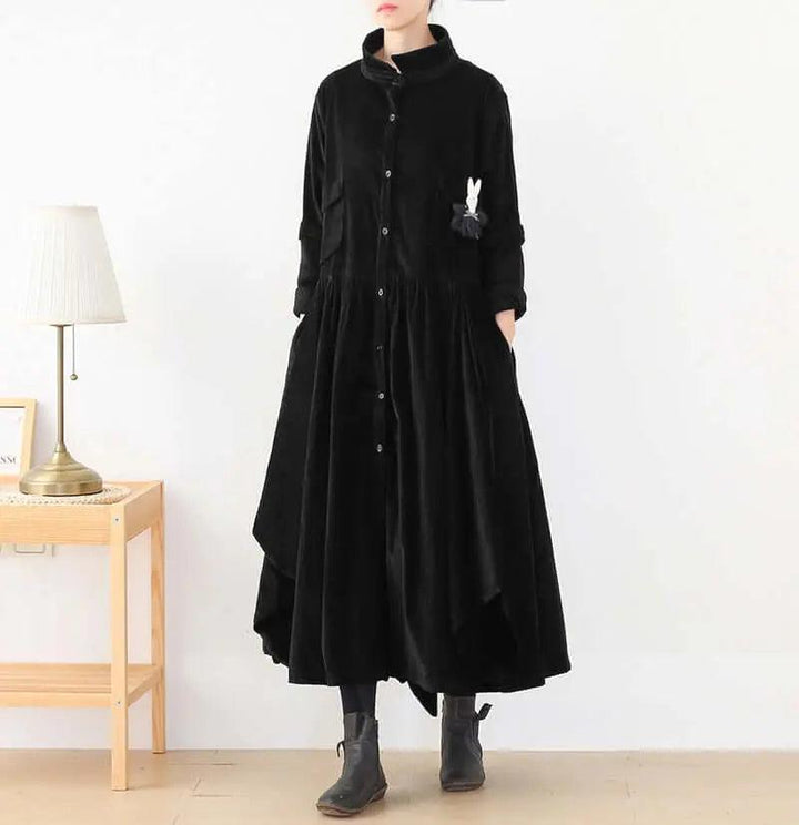 Women's Long Cotton Windbreaker for Winter Stylish Comfort-Women's coat-Thebesttailor-Thebesttailor