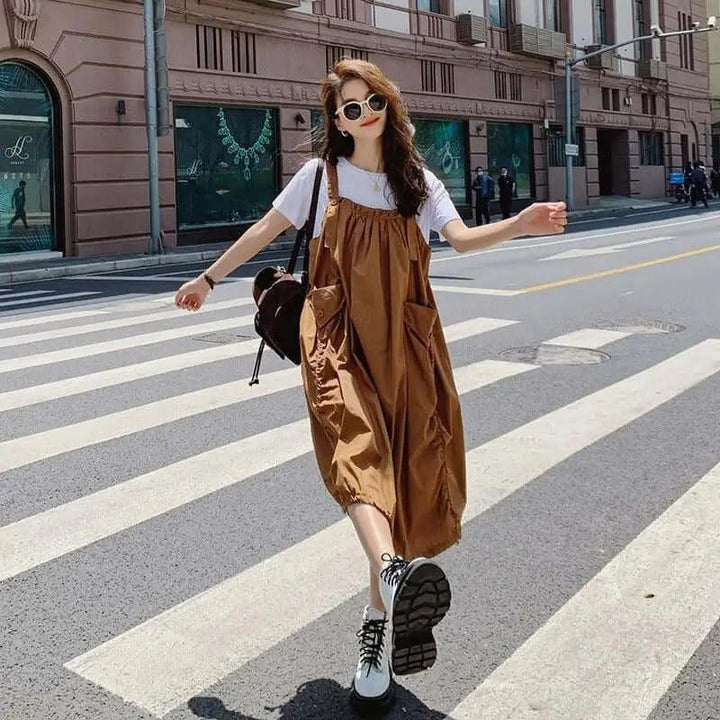 dresses for women Lantern Dress Elevate Your Style Cotton Dress-Women's Skirts-Thebesttailor-Thebesttailor