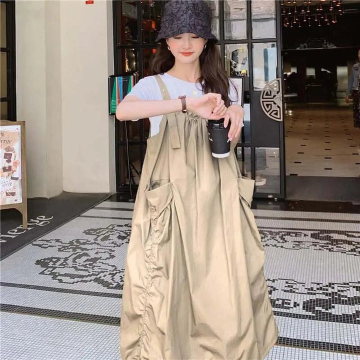 dresses for women Lantern Dress Elevate Your Style Cotton Dress-Women's Skirts-Thebesttailor-Thebesttailor