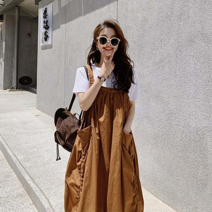 dresses for women Lantern Dress Elevate Your Style Cotton Dress-Women's Skirts-Thebesttailor-Thebesttailor