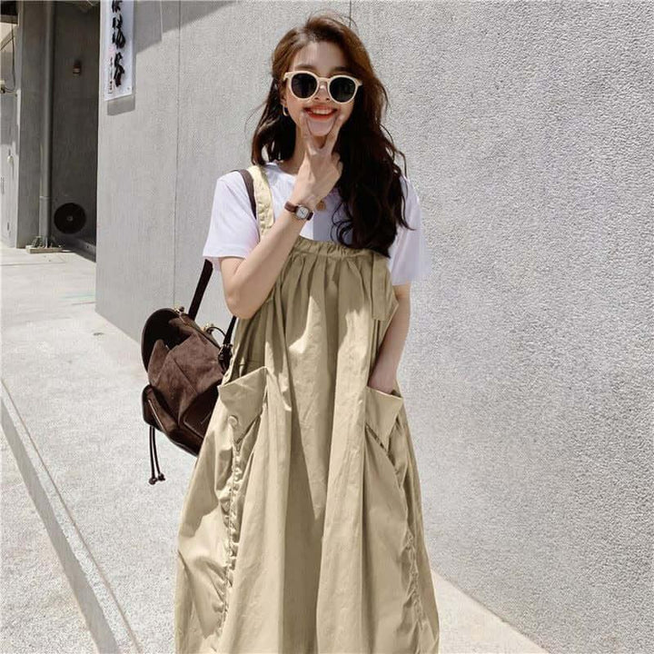 dresses for women Lantern Dress Elevate Your Style Cotton Dress-Women's Skirts-Thebesttailor-Thebesttailor