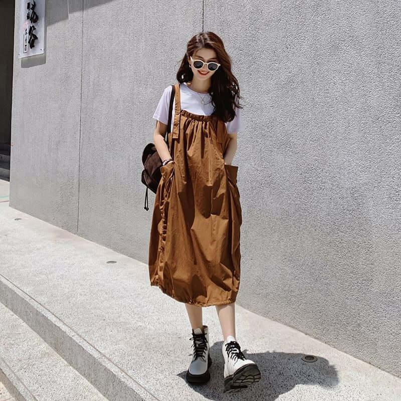 dresses for women Lantern Dress Elevate Your Style Cotton Dress-Women's Skirts-Thebesttailor-Thebesttailor