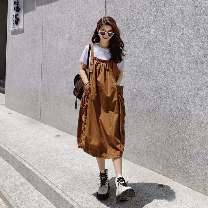 dresses for women Lantern Dress Elevate Your Style Cotton Dress-Women's Skirts-Thebesttailor-Thebesttailor