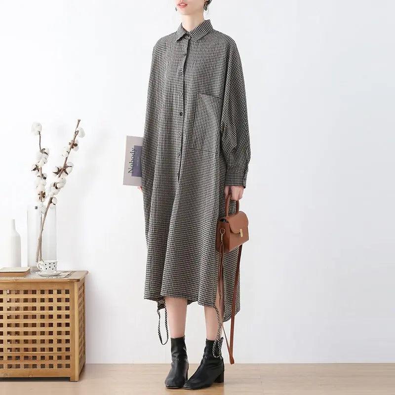 striped long sleeve shirt womens Cotton Button-down shirts by Thebesttailor