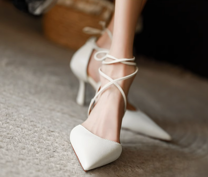 Women's Comfortable closed toe high heeled sandals