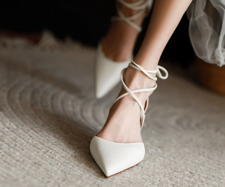 Women's Comfortable closed toe high heeled sandals