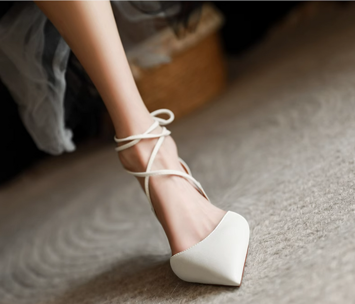 Women's Comfortable closed toe high heeled sandals