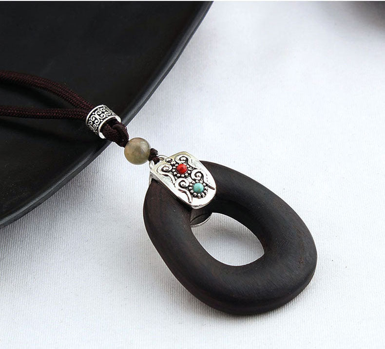 sandalwood wood pendant for yoga and mindfulness by Thebesttailor