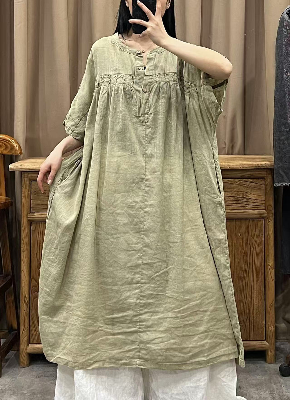 Linen Oversized Summer Dress by Thebesttailor