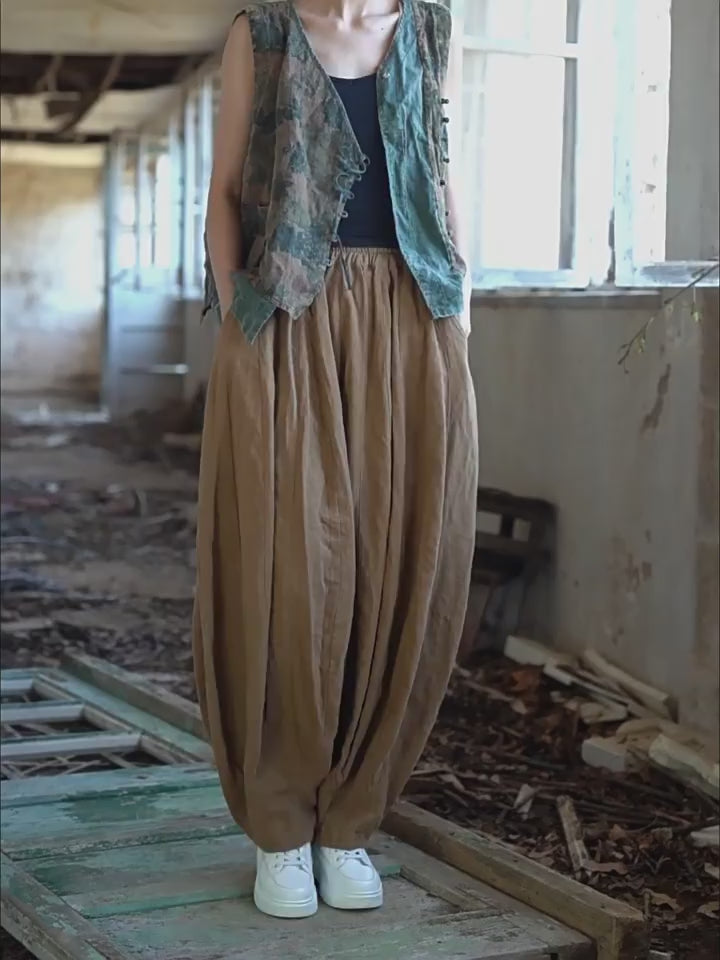 Linen Harem Pants for Women: Comfy Casualwear
