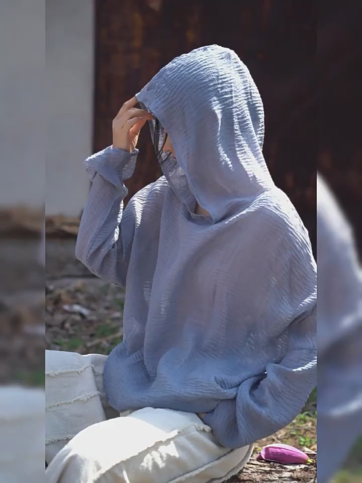 UV Protection Top Sun-Ready Tencel Hooded Tee for Women