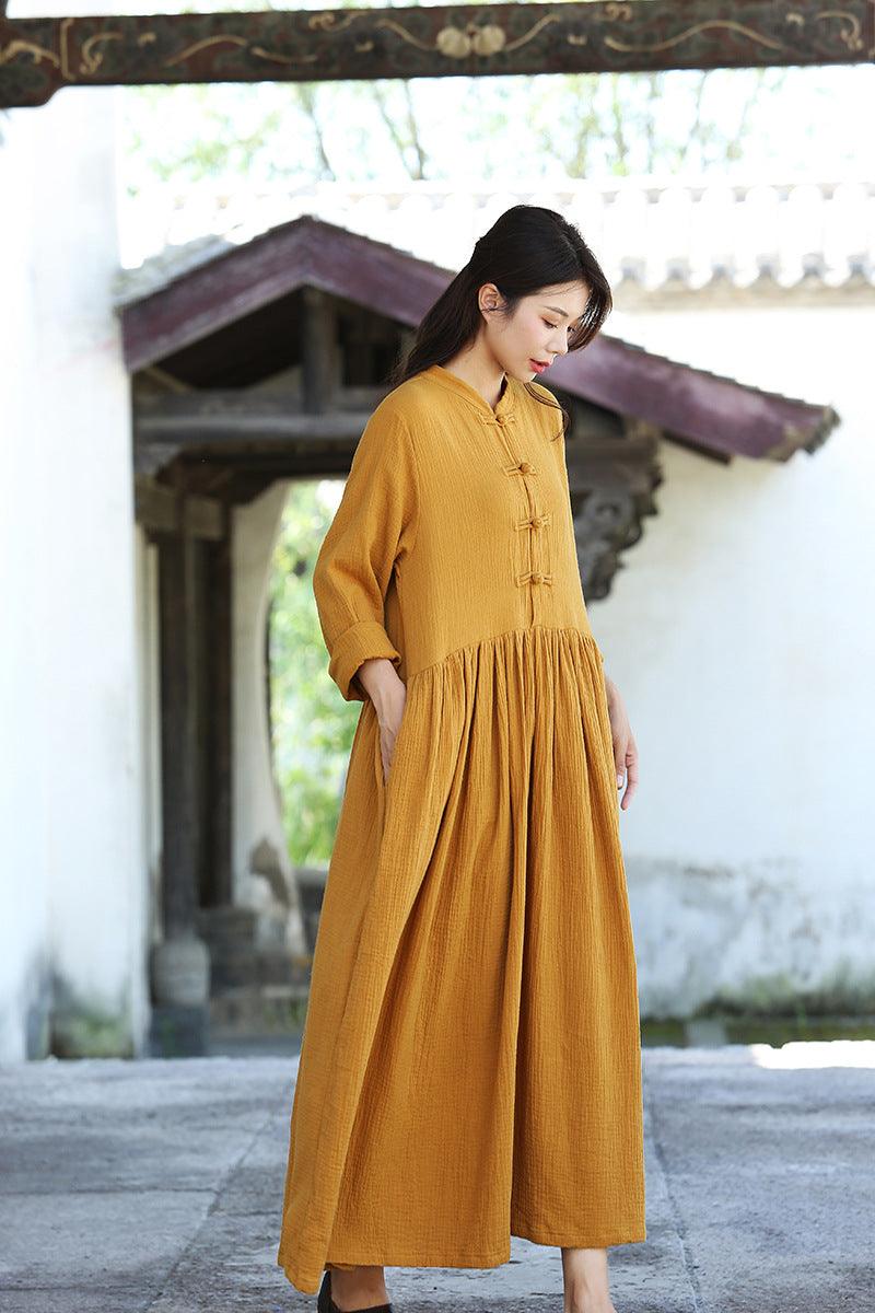 Summer shirt dress Cotton Soft Dress dress for women Thebesttailor