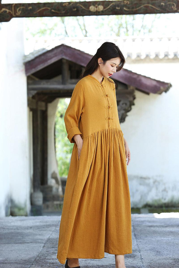 Summer shirt dress Cotton Soft Dress dress for women Thebesttailor