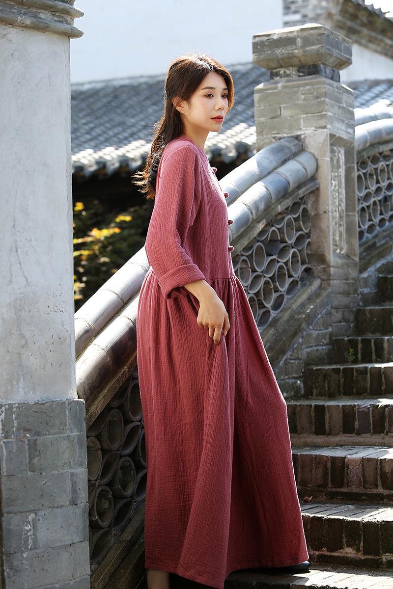 Summer shirt dress Cotton Soft Dress dress for women Thebesttailor