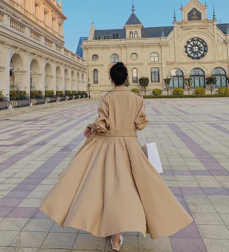New Fall/Winter Waisted Fashionable Trench Coat